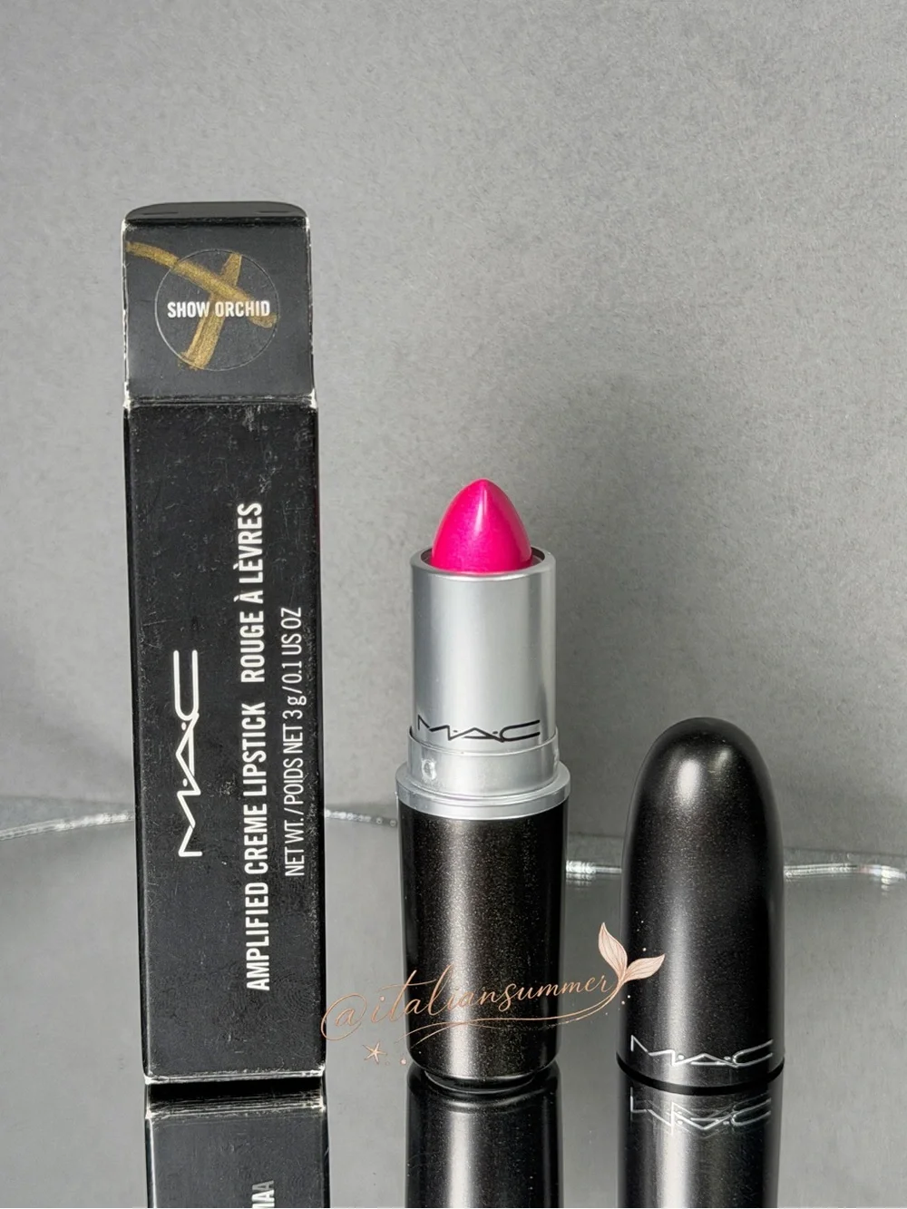 MAC Show Orchid Amplified Lipstick Discontinued Rare Authentic New In Box
